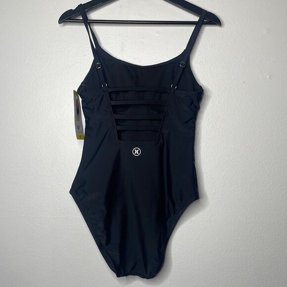 Hurley Womens Size Small One Piece Swimsuit Black - Picture 2 of 8